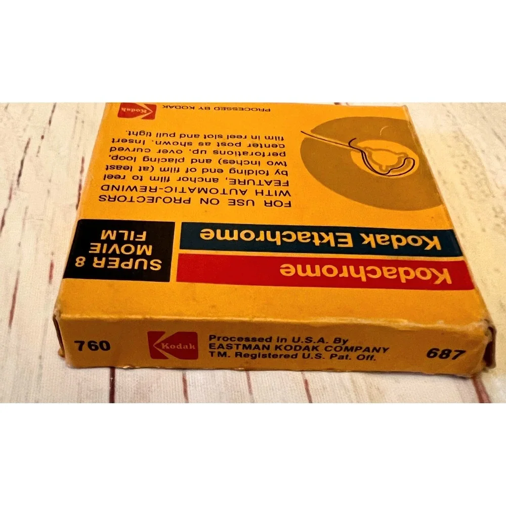Kodak Ektachrome Super 8 Movie Film Vintage Color Movie Stock Open Box 760 687